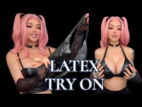 TIGHT LATEX TRY ON HAUL (PART 4) ELIN HARNESS