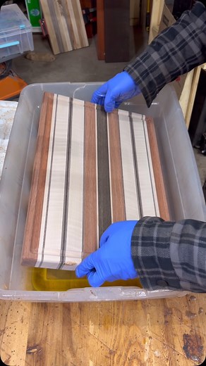 Oiling up this beauty of a cutting board! Made from Bubinga, Paduak, Walnut and Curly Maple! 😍 Let me know what you guys think! #cuttingboard #cuttingboards #butcherblock#exoticwood #handmade #smallbusiness #charcuterie #charcuterieboard #woodworking #choppingblock #tgiftideas #gift #charcuterie #charcuterieboard #servingboard #butcherblocks #paduak #maple #figuredwood #choppingblock #smallbusiness #woodworkingprojects #woodworkingproject #wooddesign | Jaxwoodworx
