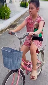 Charming Trio Monkey Kaka, Diem, and Quynh Spreading Joy on Bicycles #KakaFamily #Kaka #MonkeyKaka | Kaka Page