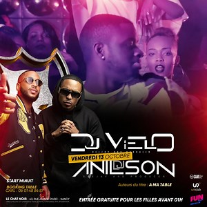 22 reactions |  VENDREDI 13 OCTOBRE  DJ VIELO et DJ Anilson...