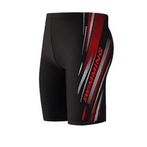 [Hot Item] Fashion Men's Professional Training Swimming Trunks Diving Hot Spring Swimwear