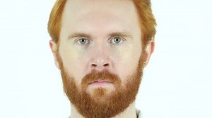 Close Red Hair Beard Man Face: стоковое видео (без лицензионных платежей), 23408656 | Shutterstock