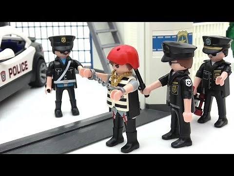 Playmobil City Action Police Car | Build and play Police Headquarters with Prison