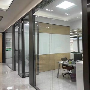 [Hot Item] Modular Glass Partition Systems Frame Office Partition Wall Easy to Install for Office Division