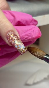 2.8K views | 殺 rose gold hot pink nails 3cutenails #rosegoldnails #hotpinknails #acrylicnails #nailtutorial | Sarah's Nail Secrets | Facebook