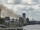 Video: Explosion in Essex: Smoke billows from building at Tilbury Docks | Daily Mail Online
