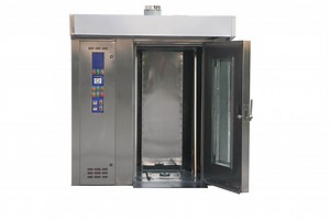[Hot Item] Hot Air Circulation Hamburger Bread Bakery Stainless Steel Gas Rotary Steam Rack Oven Machine Price