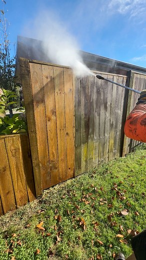 2.1K views · 14 reactions | Crazy fence pressure washing transformation. Before we paint the fence we pressure wash most of our fences to get rid of all mould, dirt and cobwebs ️✔️ This is to insure the paint soaks deep into the timber and helps prevent peeling ❌✅ #fencepainting #beforeandafter #PressureWashing | CL Fence Painting Specialists | Facebook
