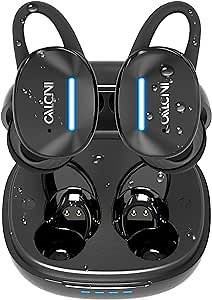 CALCINI Wireless Earbuds Bluetooth 5.3 with Microphone, Earbuds IPX8 Waterproof Earphones,Cordless in-Ear Headphones