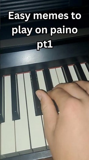 easy memes to play on piano#piano #memes #pianotutorial