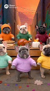 1.6M views · 10K reactions | Okay… how are the Frenchie Marketing Interns MORE coordinated today?!  Day 2 of Black Friday and they came in swinging. This choreography is out of control: ✔ synchronized hits ✔ little paw pops ✔ the return of the infamous booty tap  ✔ AND a brand-new energy today We’re officially making this a series. EP3 tomorrow — Professor Barkley takes the stage  #BrandWithSoul #AIcreators #FrenchieCrew #BlackFriday | Pam Moore | Facebook