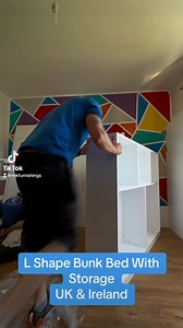 Double and single L shape bunk bed 🚚🚚 delivery all over the uk and Ireland available. #bunkbeds #lshapebunkbeds #triplebunkbeds | MK Furnishings