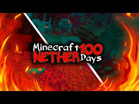 I Tried Surviving 100 Days in The NETHER...