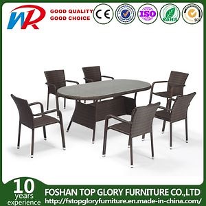 [Hot Item] Garden Wicker Rattan/Patio Dining Sets for Outdoor Furnitur