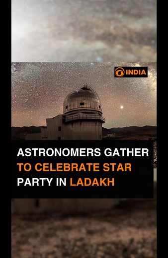 The Indian Institute of Astrophysics brought together 30 amateur astronomers from various regions of India to organize a star party at Hanle Dark Sky Reserve in Ladakh. ISRO - Indian Space Research Organisation | Ministry of Information & Broadcasting, Government of India | Press Information Bureau - PIB, Government of India | PMO India #astro #astronomy #physics #india #party #Leh #ladakh #stars #milkyway | DD India | Facebook