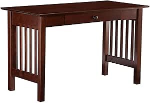 AFI, Mission Desk with Drawer, Walnut
