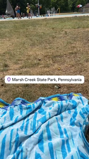 Well. Told the sun to burn me. It did it did #marshcreekstatepark #marshcreekpool #marshcreek #pool #summer #swim #dayoff #relax