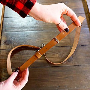 Adjustable Leather Purse Strap – Genuine Leather With Carabiners in Silver or Bronze - Etsy Australia