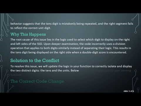 How to Fix Your Two Digit Seven Segment Display Code for Accurate Numeric Output