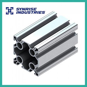 [Hot Item] Synrise 6060 8 Solts Anodized Aluminium Profile for Sliding Door Bottom Track Folding Door