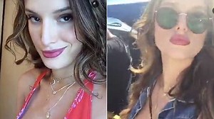 Bella Thorne shows off getting ready on the set of You Get Me