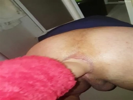 Nasty gay getting his hairy anus fisted by slut's arm