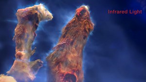 In 1995 by the Hubble Space Telescope, the Pillars of Creation—a star-forming region in the heart of the Eagle Nebula—has captured imaginations worldwide for its arresting, ethereal beauty. Now, NASA’s Universe of Learning—a partnership that includes the Space Telescope Science Institute, Caltech/IPAC, Center for Astrophysics | Harvard & Smithsonian, and Jet Propulsion Laboratory—has released a new 3D visualization of these towering space structures. This video, which uses data from Hubble, Jame