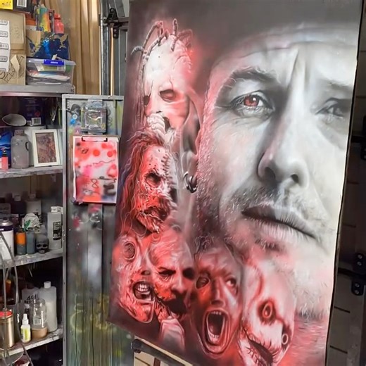 4.3K views · 218 reactions | COREY TAYLOR ARTWORK落#coreytaylor #slipknot #stonesour #CMFT #christianchapmanart christianchapmanart.com | Christian Chapman Art | Facebook