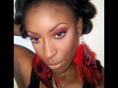 How to Wear Red Eyeshadow