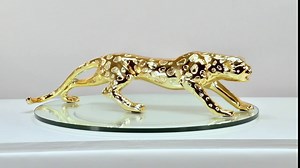 Gilt Leopard Accessories Decor Statuary Gold Handcraft (CS-DS37081-22-S)