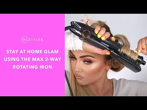 STAY AT HOME GLAM USING THE MAX 2-WAY ROTATING IRON