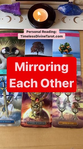 2.4K views · 99 reactions | Mirroring Each Other #tarot #tarotreading #horoscope #astrology #spirituality #lovereading #zodiac #reelsfb #reelsinstagram | Timeless Divine Tarot | Facebook