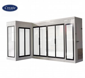 [Hot Item] Commercial Supermarket Customized Glass Door Display Walk in Cooler Cold Storage Room