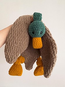 Anatra Germano Reale all'uncinetto: soffice e coccoloso peluche.