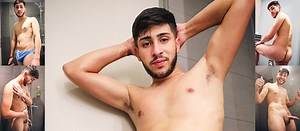 Shower time with our cute straight mate Ralf Popu @ ManSurfer