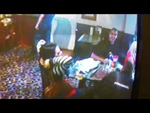 Girl gets an unexpected facial - point blank!