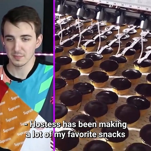 Inside Hostess factory #reels #factory #tasty #mrbeast #reactionvideo #viral | Beast Reacts Videos