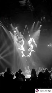 Fantastic trapeze duet piece from @arynnakridge and @maggieandriani! 💞 #aerialartsassoc | Aerial Arts Association