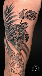 Watch this sea turtle tattoo come to life 🌿🐢 From first lines to final details, follow the evolution of this dynamic piece featuring flowing foliage and organic movement. A tribute to nature, inked step by step. #ricktattoomauritius #tattooart #tattooshop #tattoodesign #mauritius #tattooartist #inked #tattoolife #tattooideas #tattooartwork #tattoocommunity #inktattoo #artlover #artist #tattoostyle #tattoostudio #tattooideas #fineline #finelinetattoo #tattooofinstagram #inklife #bodyart #rickta