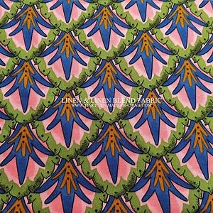 [Hot Item] Cotton Linen Organic Dress Shirt Pattern Print Fabric Digit Home Textile Industry Bedding Cushion Garment Curtain