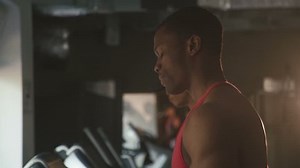 Muscular Handsome Black Man Jogging On Stock Footage Video (100% Royalty-free) 16981396 | Shutterstock