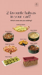 1.2K views · 50 reactions | Aap konse 2 halway add kar rahy hain basket mai? Treat yourself today by ordering from our website! hafizsweets.com 021-111-142-349 | Hafiz Sweets | Facebook