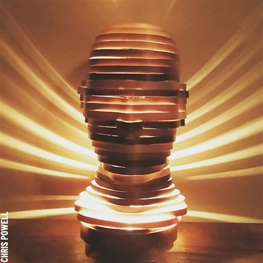 Bending wood to make a face lamp By Chris Powell (youtube.com/channel/UCosCO1U38T_F7y-GiMSDnCw) ; (instagram.com/full_steam_designs) Full Steam Designs Partner: Chris Powell IG: https://www.instagram.com/full_steam_designs FB: https://www.facebook.com/FullSteamDesigns/ YT: https://www.youtube.com/chrispowellfsd | Crafty Panda