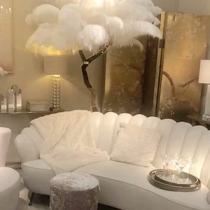 My fave room set of the show yesterday by Coach House Interiors 💗 #interiordesign #feathers #neutral #decor #livingroom #inspiration | Rowen