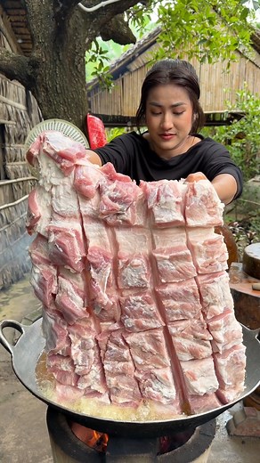 6.8M views · 148K reactions | Amazing crispy pork cooking by Sreypov | Passion Food | Facebook