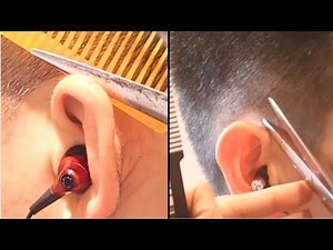 Ear to Ear Scissor Sound ASMR 1 Hour / 耳周りだけカットハサミ音(No Talking. No Clipper)