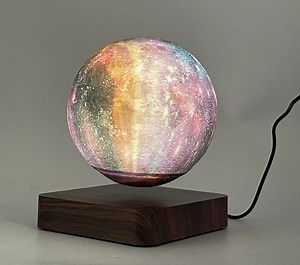 [Hot Item] New Rotating Magnetic Levitation Starry Moon Light Lamp for Gift Hotel