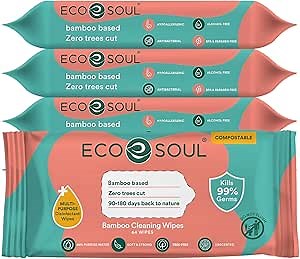 ECO SOUL All Purpose Cleaning Wipes (12 Pack)