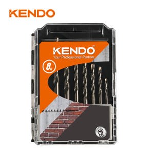 [Hot Item] Juego de Brocas de Pared de Métrica Kendo 8PC Acabado de Arenado Diseño Único de Familia