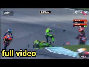 Watch 💔 Moto3 Sepang Crash: Jose Antontio Rueda and Noah Dettwiler crash and hospitalised#Moto3Crash